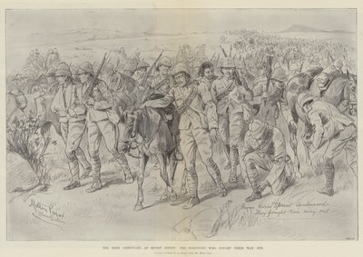 Boer Ambuscade at Koorn Spruit, ocaleni, którzy wywalczyli sobie drogę ucieczki autorstwa Melton Prior